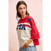 Bibi - Usa Patchwork Top