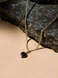 Able - Women's Onyx Heart Pendant Necklace