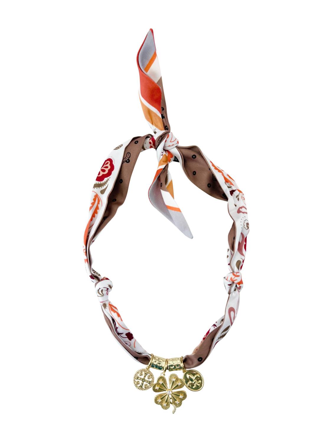 Gemelli - Women's Charm Scarf Necklace