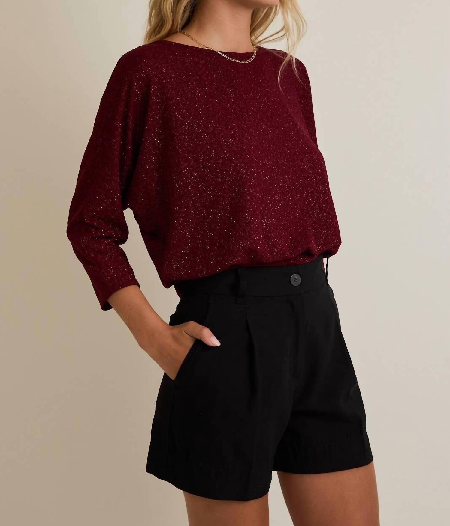 Gilli - The Aurora Lurex Tie Back Top