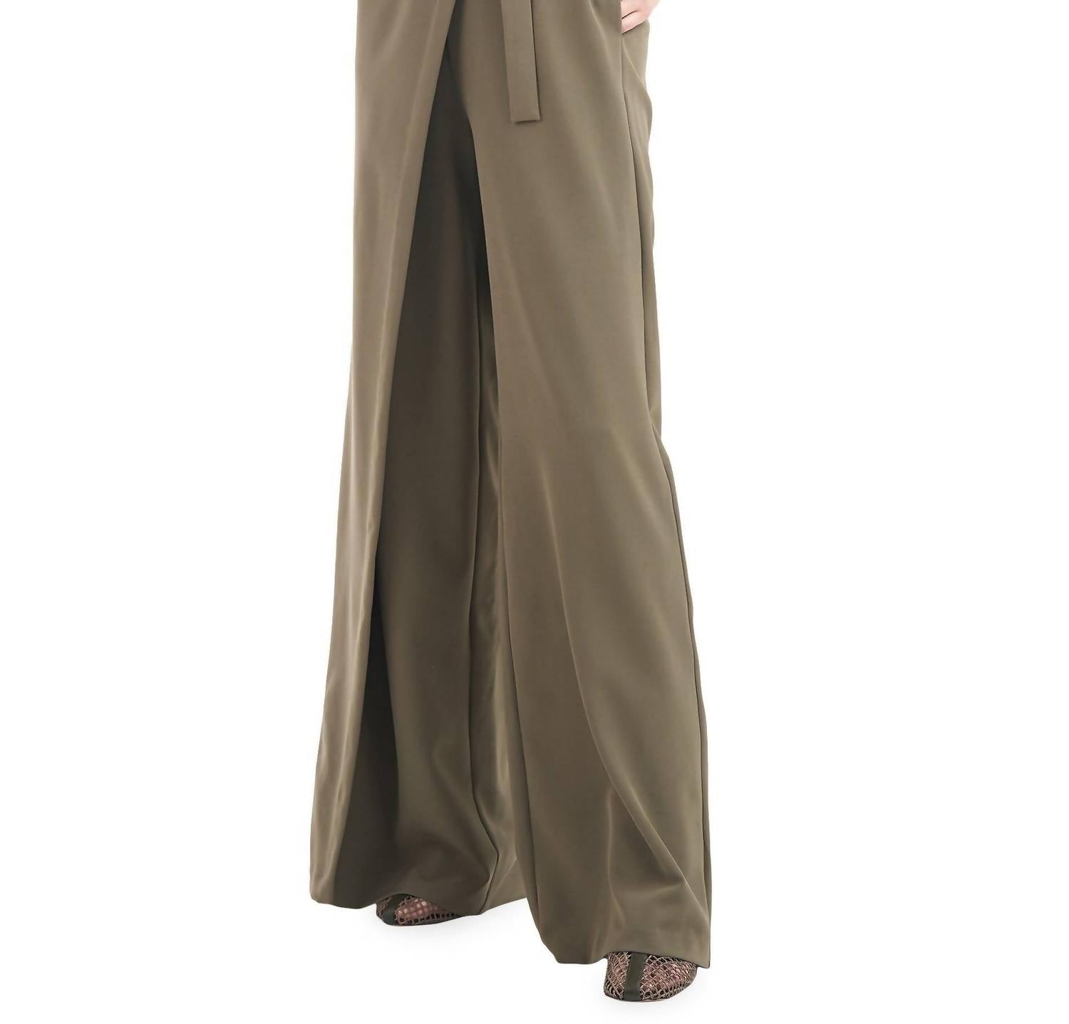 Kay Unger - Women's Mock Neck Sleeveless Stretch Crepe Jumpsuit