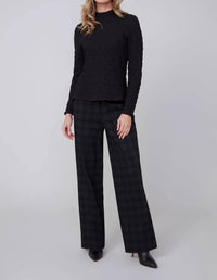 Renuar - Crinkle Mock Neck Top