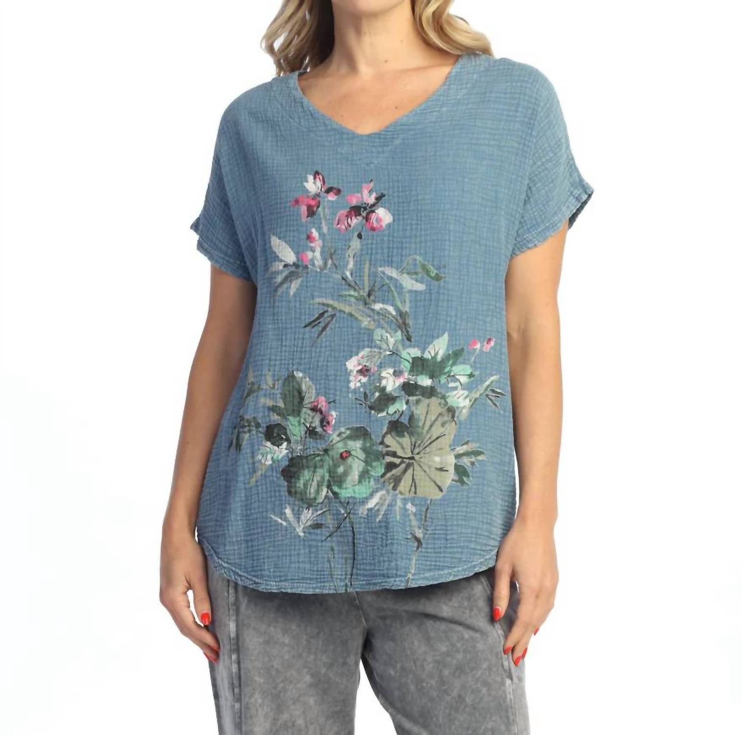Jess & Jane - Reina Mineral Washed Cotton Double Gauze Top