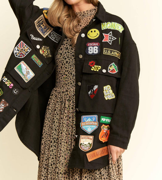 Jade By Jane - Multi-patch Oversize Jacket
