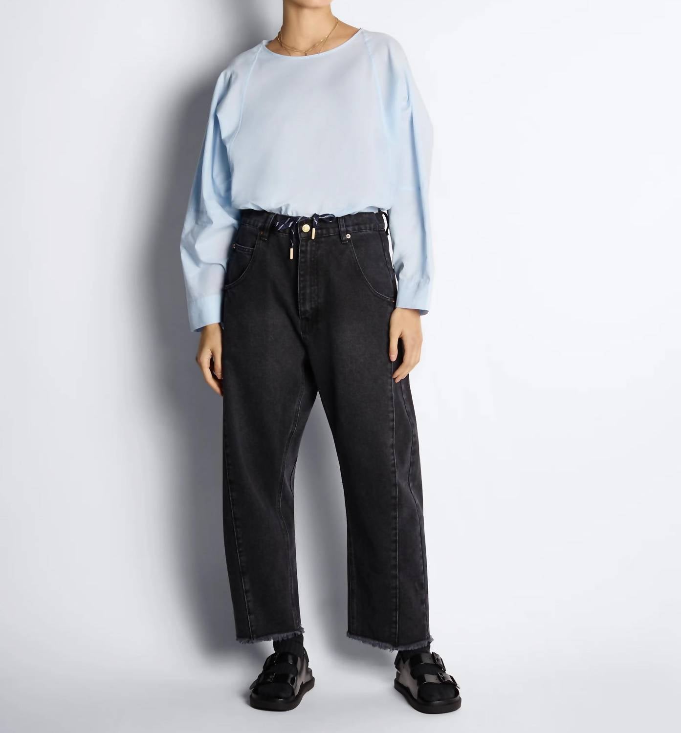 Roucha - Delvaux Denim Barrel Crop Jeans