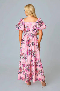 BUDDYLOVE Floral Maxi Dress in bashful pink - women's dress - detail view