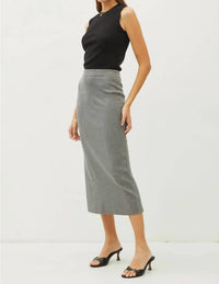 Be Cool - Knitted High Rise Midi Skirt