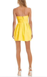 Badgley Mischka - Strapless Fit and Flare Mini Dress