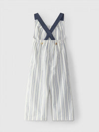Laranjinha - Girl's Striped Dungarees