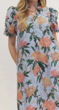 Entro - Floral Midi Dress