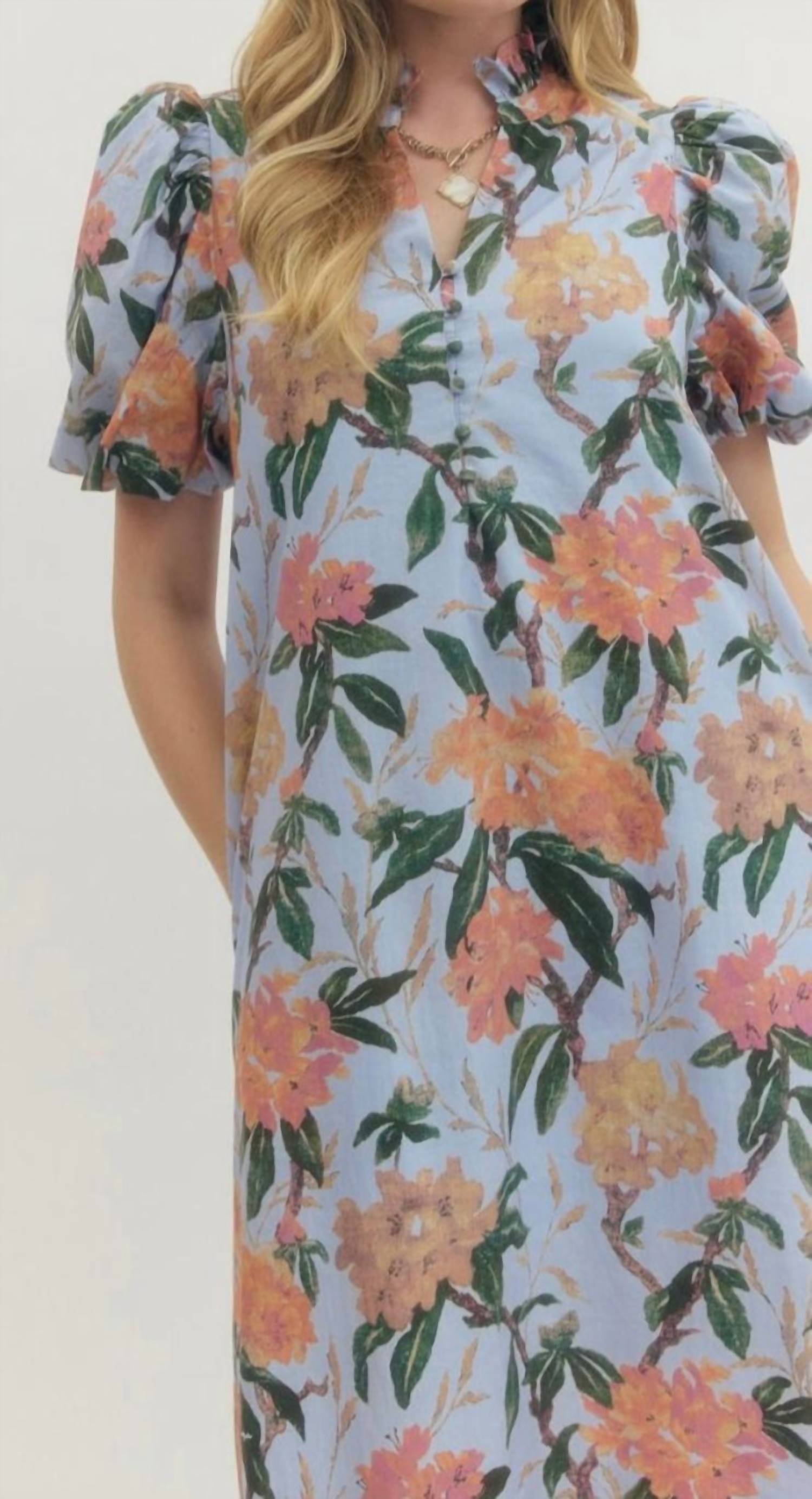 Entro - Floral Midi Dress