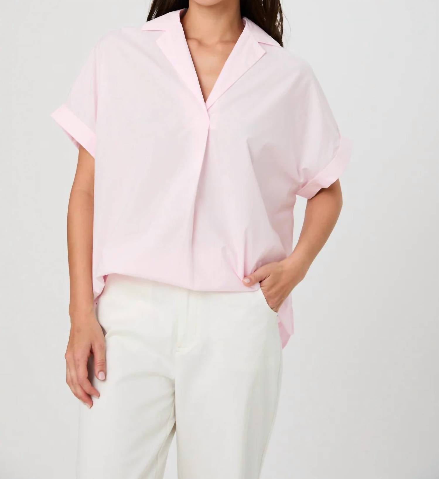 French Connection - Poplin Collared Top