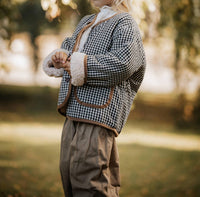 Annie & Charles - Girl's Fluffy Reversible Jacket