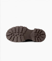 All Black - Women's Tie Lugg Boots