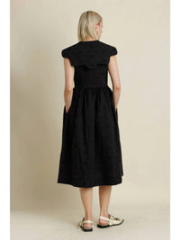 Aureum Walk On By Midi Dress in black - women's dress - detail view