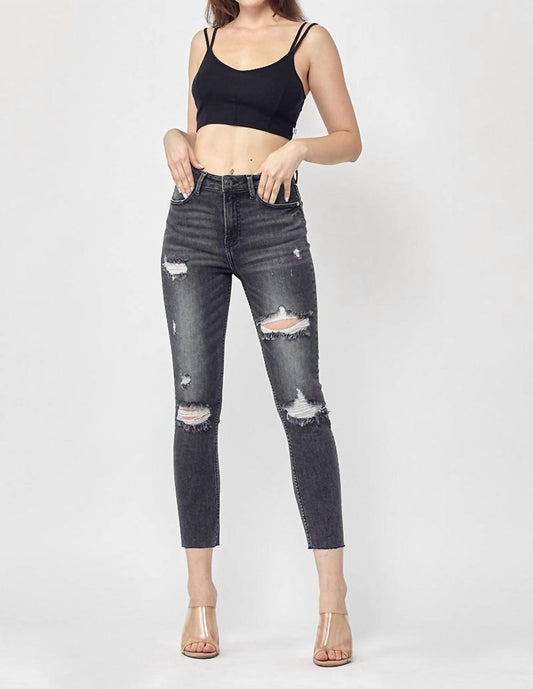 Risen - Olivia High Rise Distressed Skinny Jeans