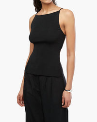 We Wore What - High Straight Neck Top