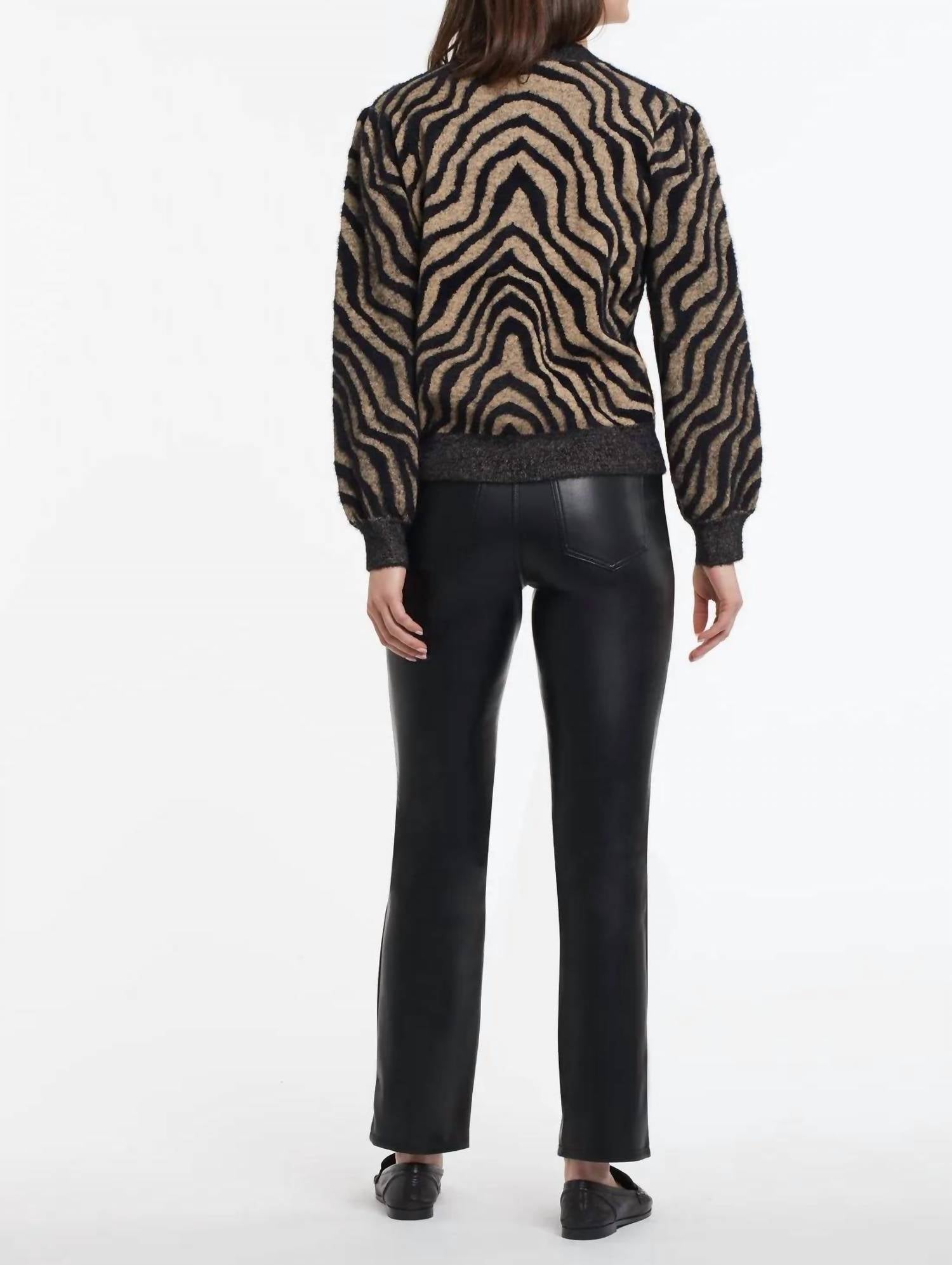 Tribal - Collette Contrast Intarasia Knit Cardigan