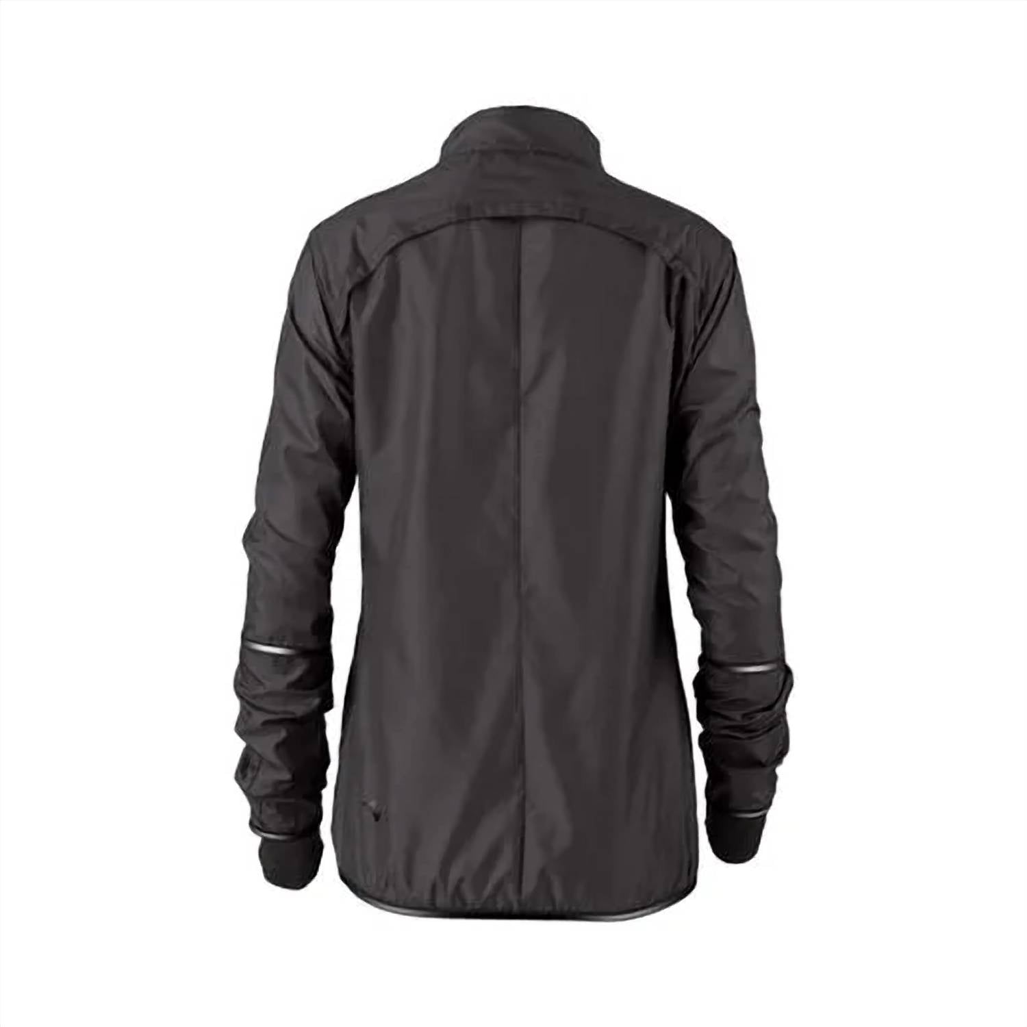 MIZUNO Women's Breath Thermo Full Zip Jacket in magnet - women's jacket - detail view