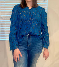 Coquette - Midnight Meadow Blouse
