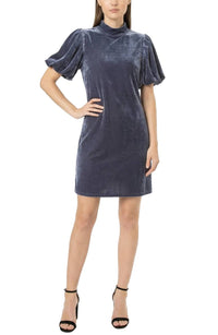 Area Stars - Women's Velvet Mock Neck Dress