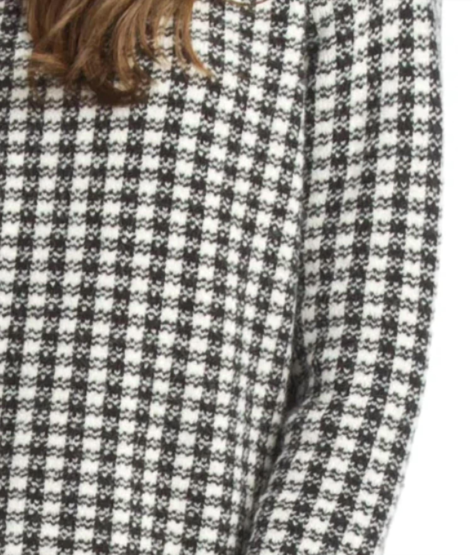 Papillon - Knit Check Pullover Sweater