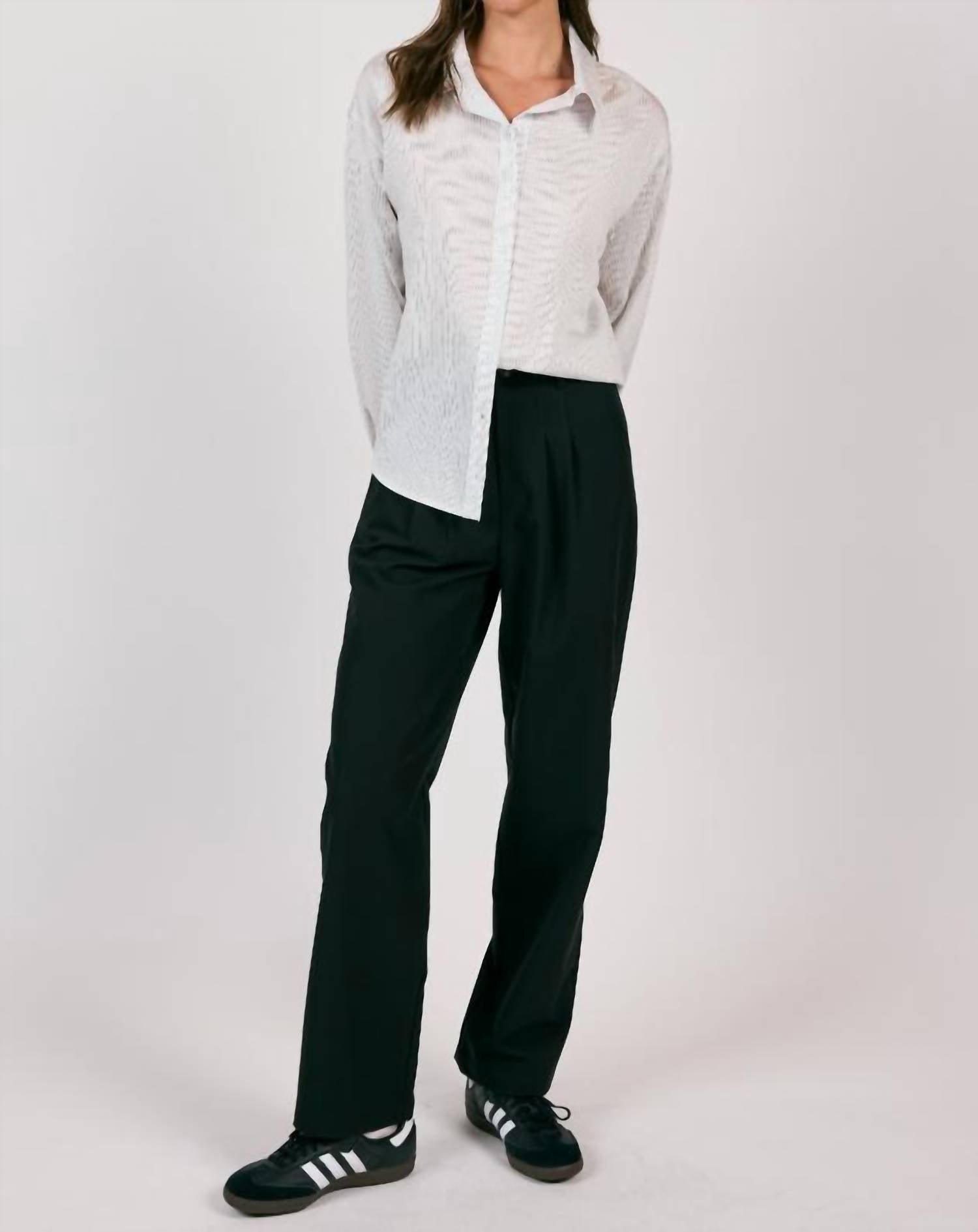 Sage The Label - Soft Stripe Button Down