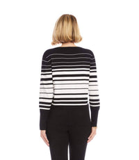 Karen Kane - Stripe Cardigan Sweater