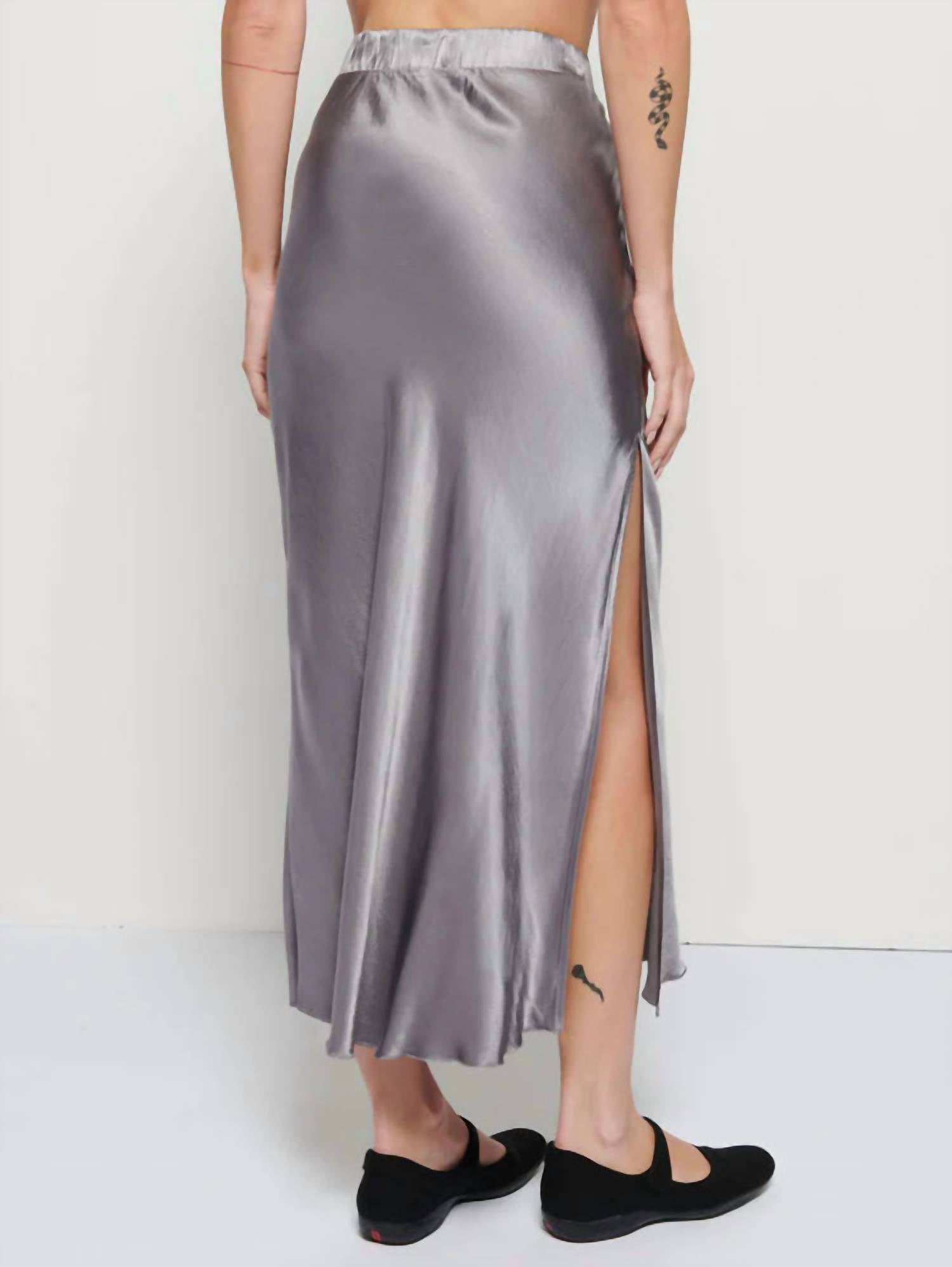 Nation Ltd - Maribel Bias Skirt With Slit