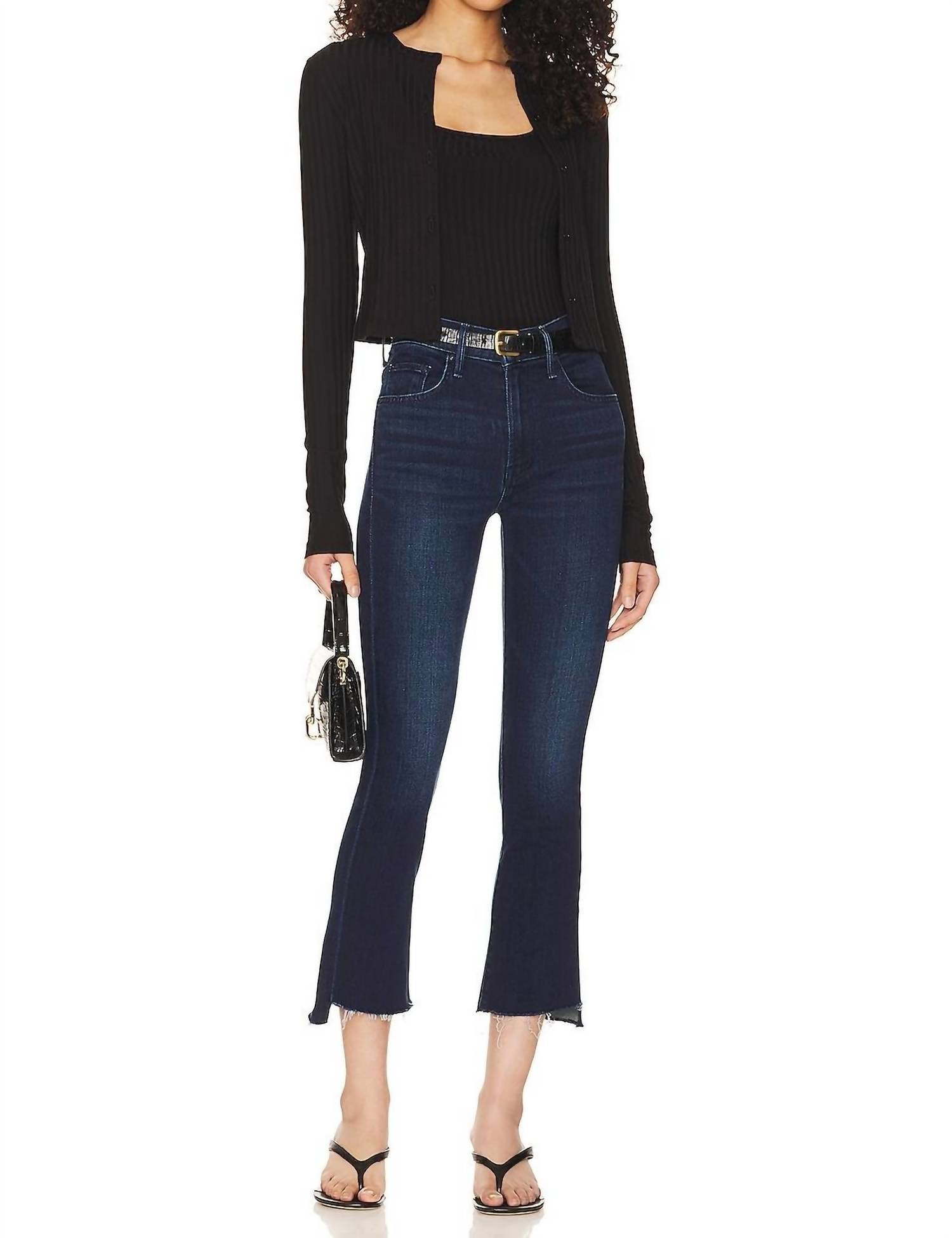 Mother - Insider Crop Step Fray Jean