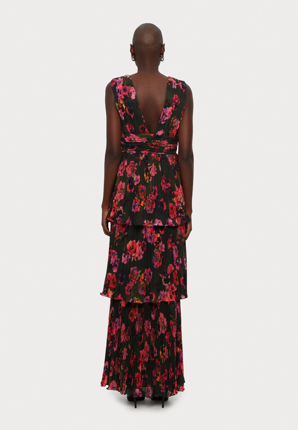 Amur - Fluer Deep V Pleated Gown