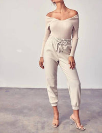 Dobe - Smocked Waist Pu Pants