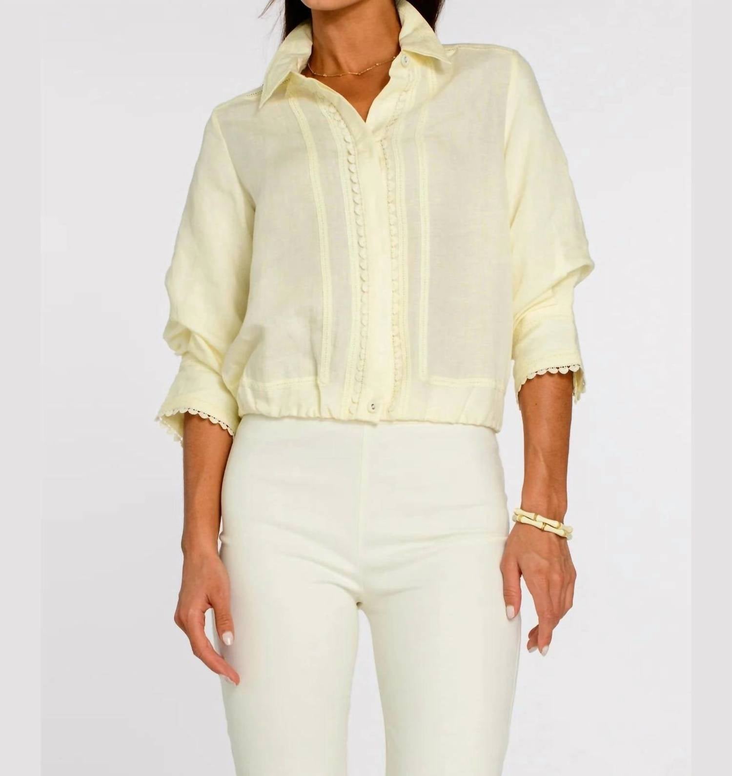 Elizabeth James The Label - Carter Button Down Top