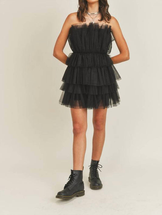 Mable - Main Character Tiered Tulle Dress