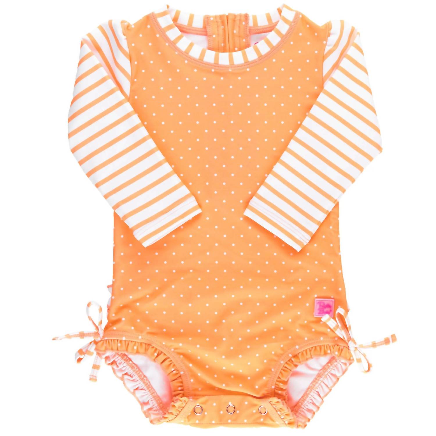 Rufflebutts - Kids' Polka Dot One Piece Rash Guard