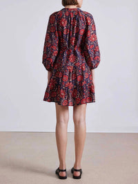APIECE APART Alessa Dress in scarlet - women's dress - alternate view