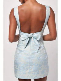 Lulus - Camilla Floral Brocade Mini Dress