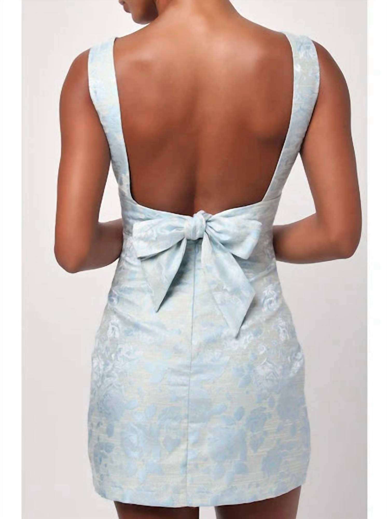 Lulus - Camilla Floral Brocade Mini Dress