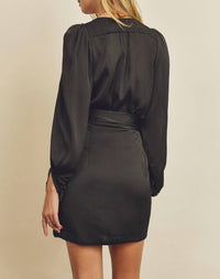 By Together - Pin Dot Wrap Mini Dress