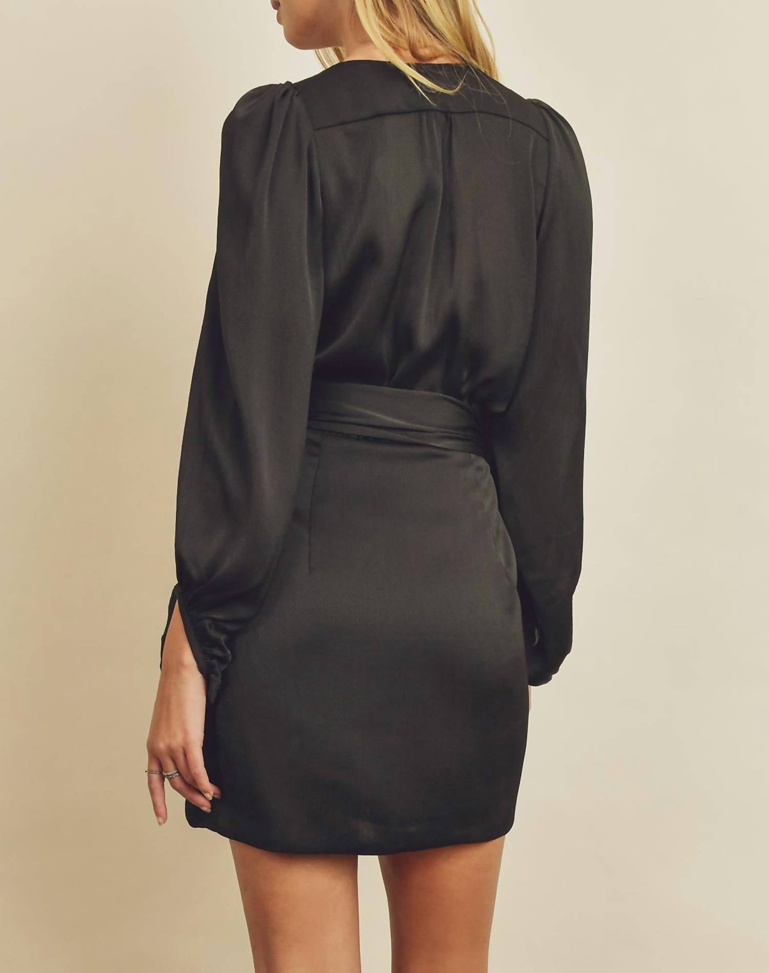 By Together - Pin Dot Wrap Mini Dress