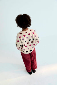 The New Society - Girls' Cora Hearts Jumper