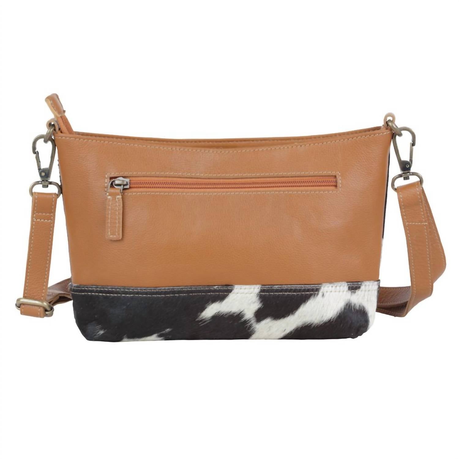 Myra Bag - Women's Solitude Wallet Leather & Hair-on Hide Shoulder Bag