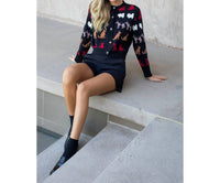THML Long Sleeve Dog Detail Cardigan in black - women's cardigan - view 5