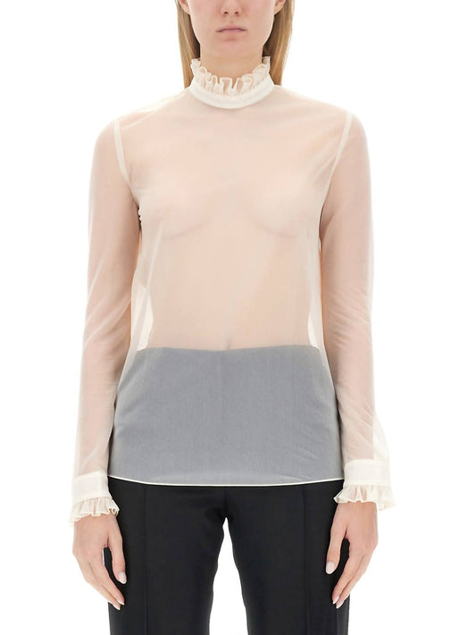 Techno chiffon blouse