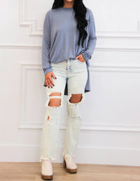 Zenana - Casual Times Oversized Lightweight Sweater