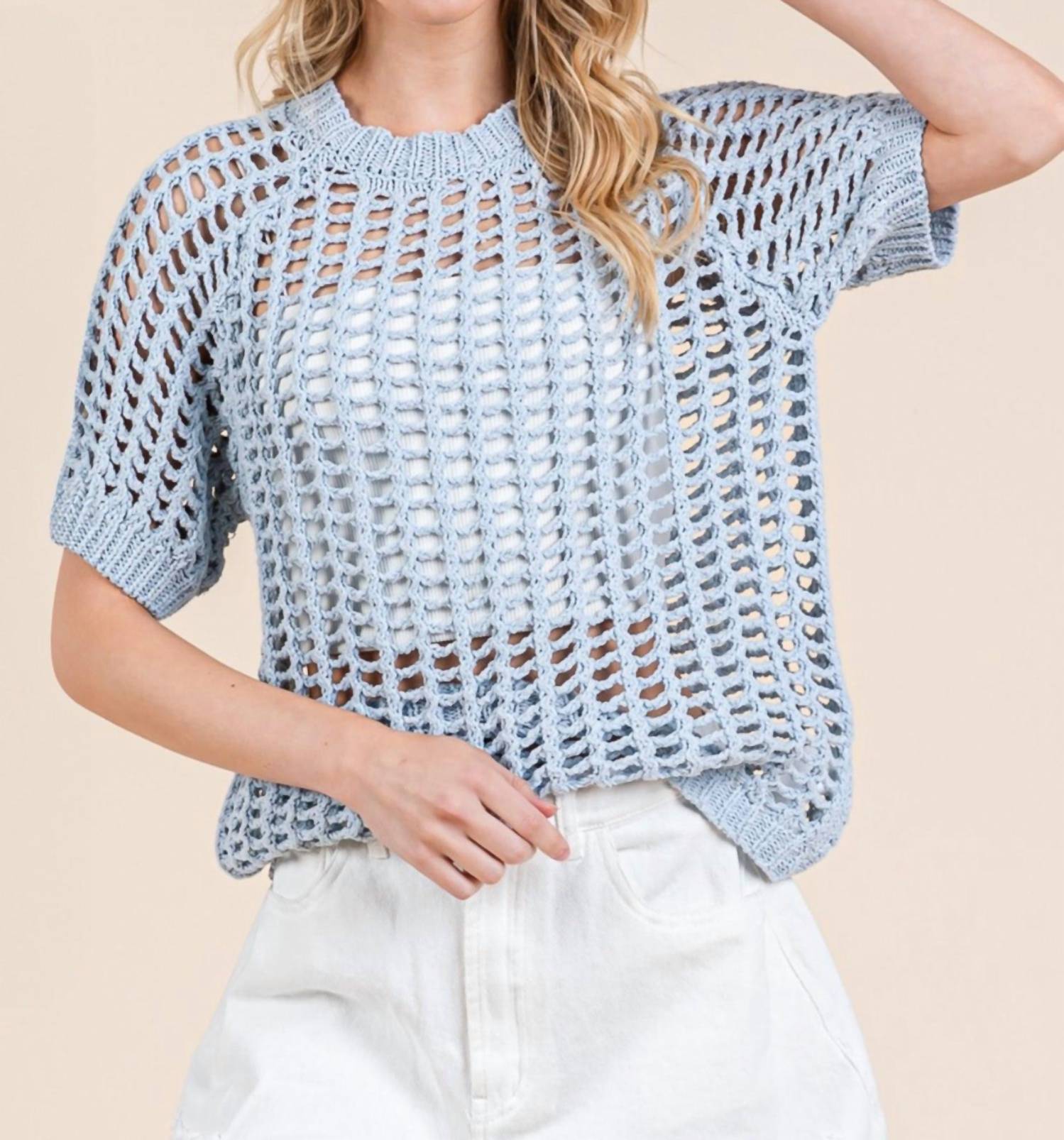 Geegee - Alena Mesh Knit Top