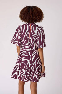 Crosby by Mollie Burch Lou Dress in zebra - women's dress - detail view