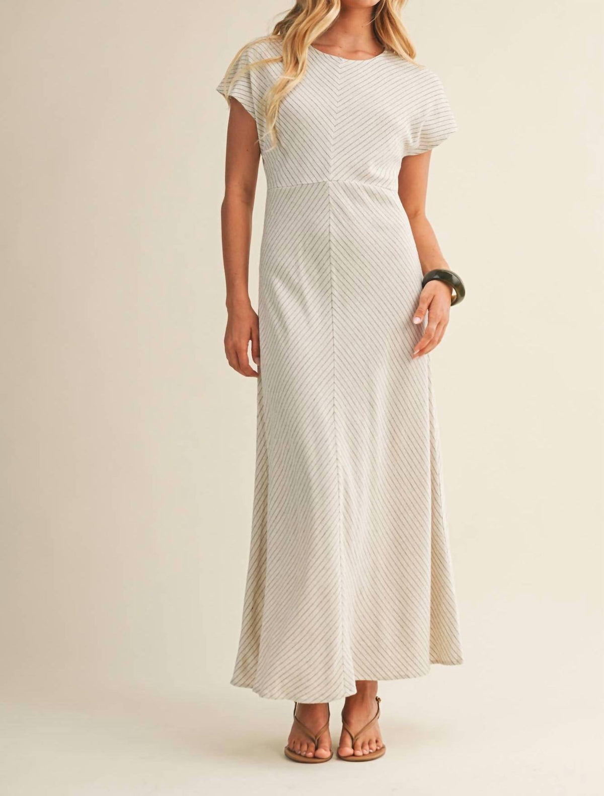 Mustard Seed - Chevron Pinstripe Dress