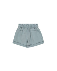 Rylee + Cru Girl's Alba Shorts in oceanic - kids' shorts - detail view