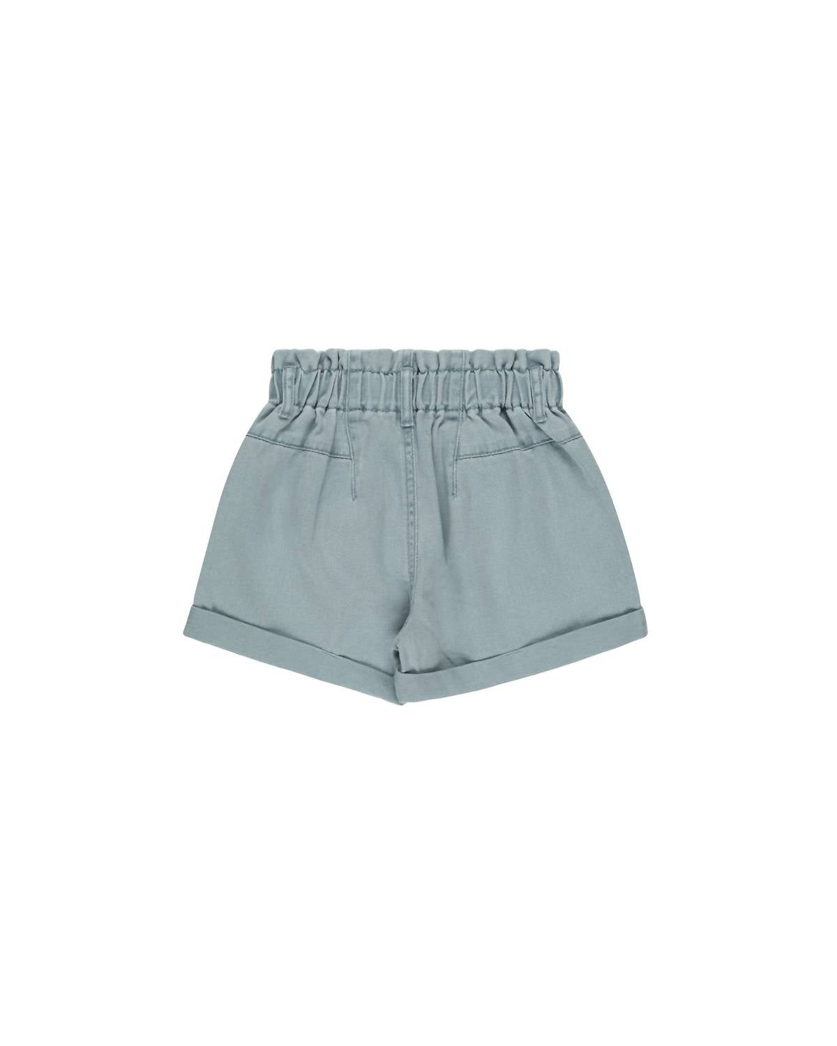 Rylee + Cru Girl's Alba Shorts in oceanic - kids' shorts - detail view